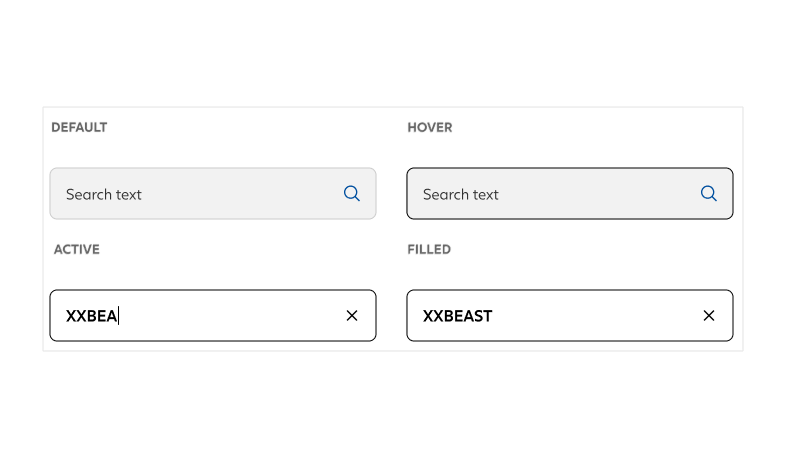  ✓ Input – Search field