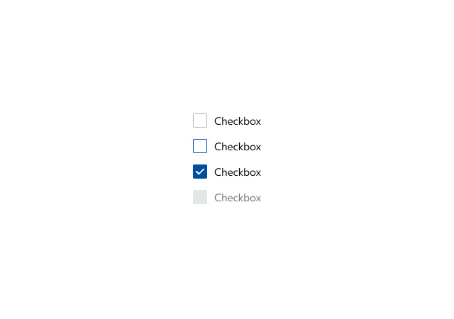  ✓ Checkbox
