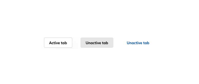  ✓ Tab – single